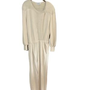Antonella Preve Jumpsuit 8 Cream Mohair Old Money Feminine Knit Ankle Mature 80s